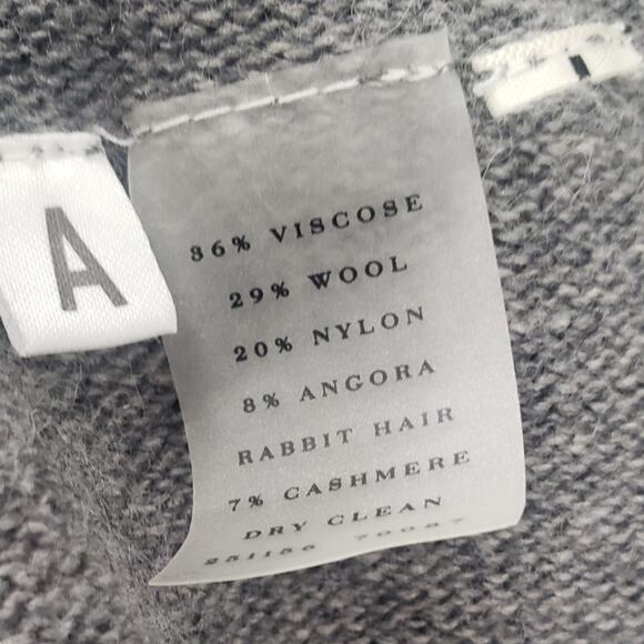 ANN TAYLOR Drape Wool Blend Open Front Cardigan Sweater XS - Picture 4 of 4